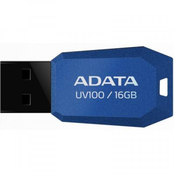 Флешка A-DATA 16Gb UV100 Blue USB 2.0 (AUV100-16G-RBL)