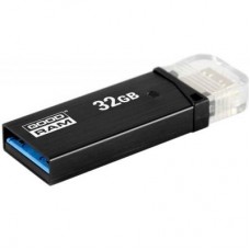 Флешка GOODRAM 32GB OTN3 (Twin) Black OTG USB 3.0 (OTN3-0320K0R11)