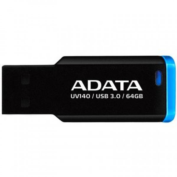 Флешка A-DATA 64GB UV140 Black-Blue USB 3.0 (AUV140-64G-RBE)