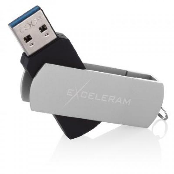 Флешка eXceleram 64GB P2 Series Silver/Black USB 3.1 Gen 1 (EXP2U3SIB64)