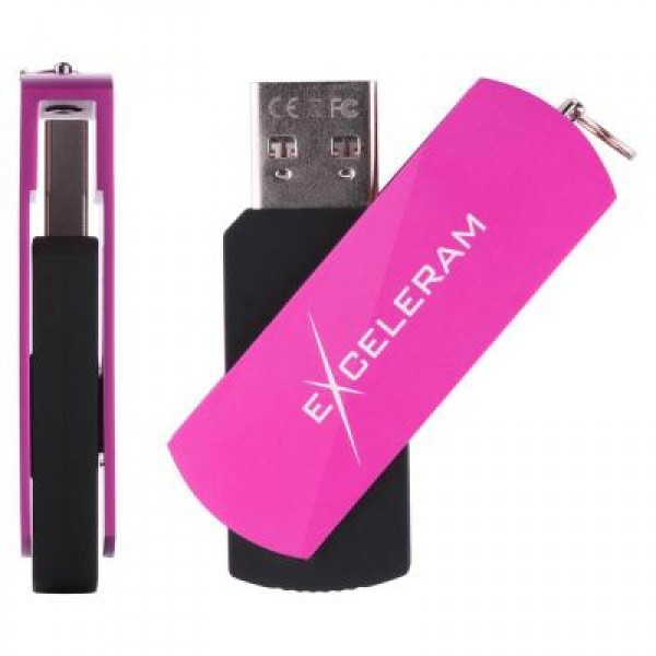 Флешка eXceleram 16GB P2 Series Purple/Black USB 2.0 (EXP2U2PUB16)