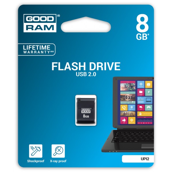 Флешка USB 8GB GOODRAM UPI2 (Piccolo) Black (UPI2-0080K0R11)