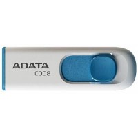 Флешка A-DATA 8GB C008 White USB 2.0 (AC008-8G-RWE)