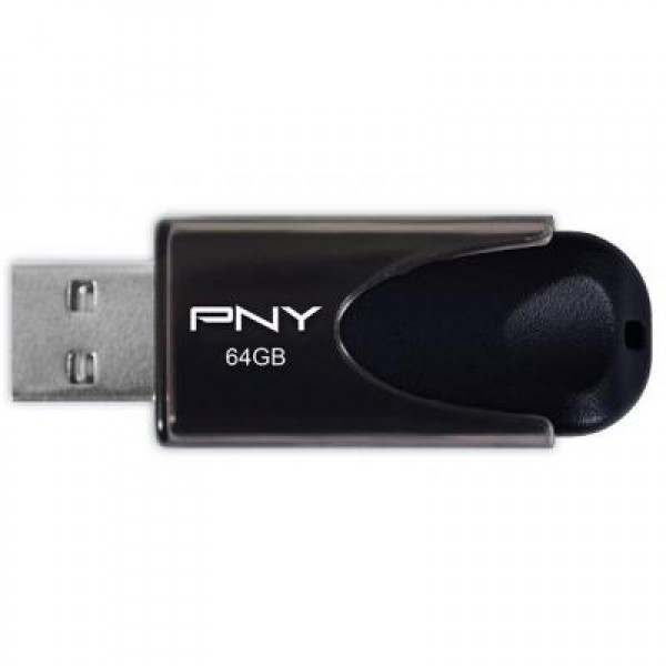 Флешка PNY 64GB Attache4 Black USB 2.0 (FD64GATT4-EF)