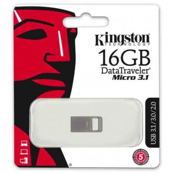 Флешка Kingston 16Gb DT Micro USB 3.1 (DTMC3/16GB)