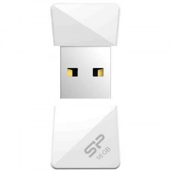 Флешка Silicon Power 16Gb Touch T08 White USB 2.0 (SP016GBUF2T08V1W)