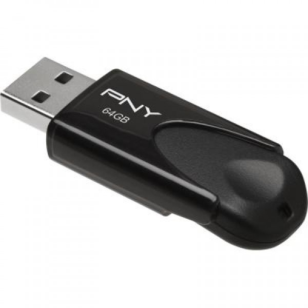 Флешка PNY 64GB Attache4 Black USB 2.0 (FD64GATT4-EF)