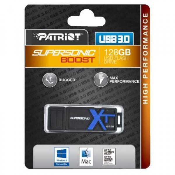 Флешка Patriot 128GB SUPERSONIC BOOST XT USB 3.0 (PEF128GSBUSB)