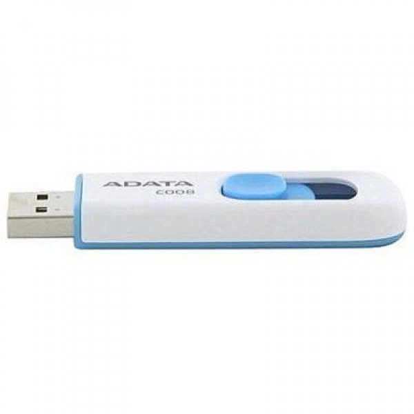 Флешка A-DATA 8GB C008 White USB 2.0 (AC008-8G-RWE)