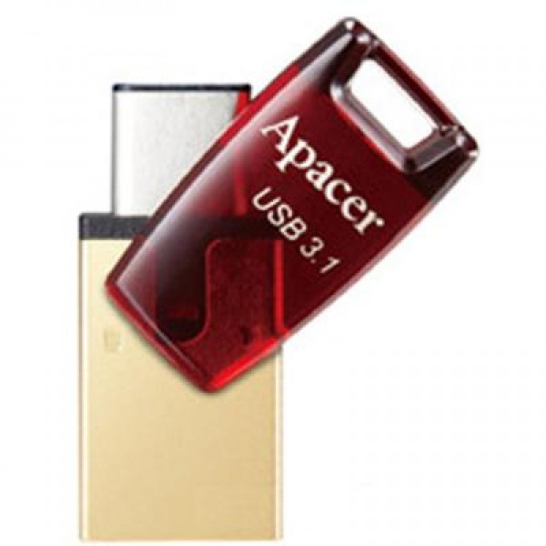 Флешка Apacer 16GB AH180 Red USB 3.1 (AP16GAH180R-1)