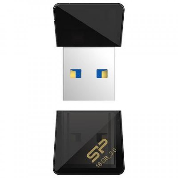 Флешка Silicon Power 16Gb Jewel J08 Black USB 3.0 (SP016GBUF3J08V1K)