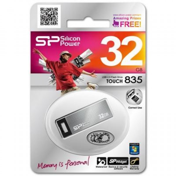 Флешка Silicon Power 32GB Touch 835 USB 2.0 (SP032GBUF2835V1T)