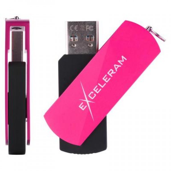 Флешка eXceleram 32GB P2 Series Rose/Black USB 3.1 Gen 1 (EXP2U3ROB32)