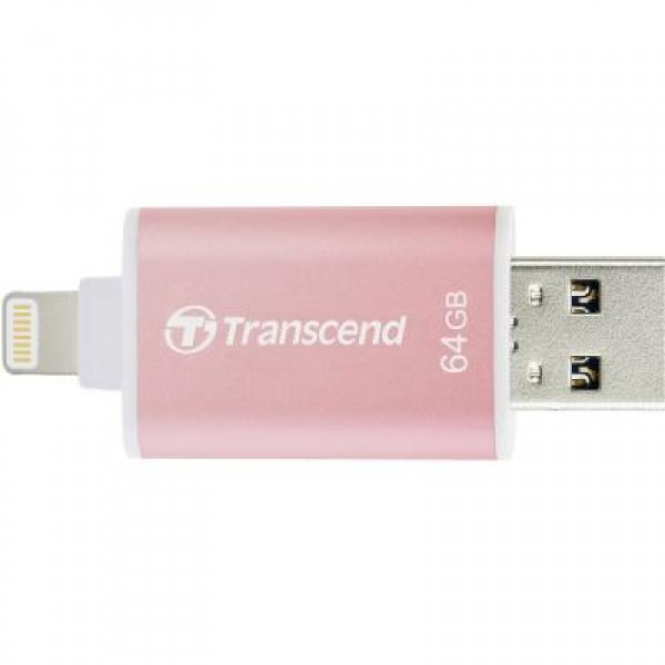 Флешка Transcend 64GB JetDrive Go 300 Rose Gold USB 3.1/Lightning (TS64GJDG300R)