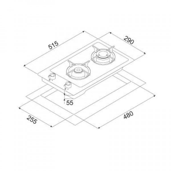 Варочная поверхность MINOLA MGG 31063 WH