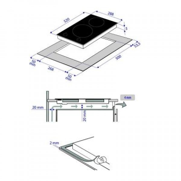 Варочная поверхность MINOLA MVH 3012 GBL