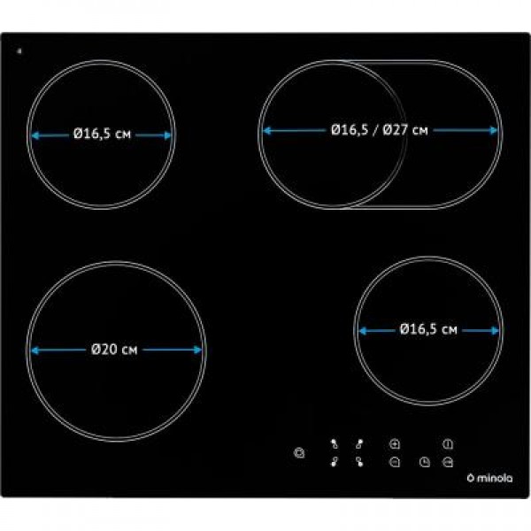 Варочная поверхность MINOLA MVH 6142 GBL