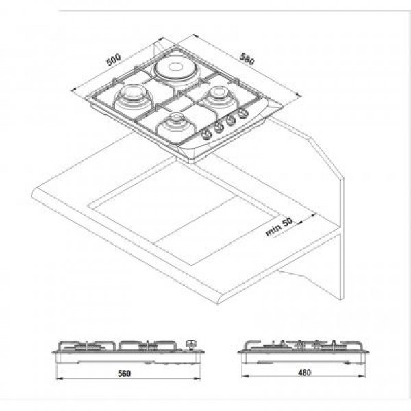 Варочная поверхность Liberty PGER6040S-A1CI (434)