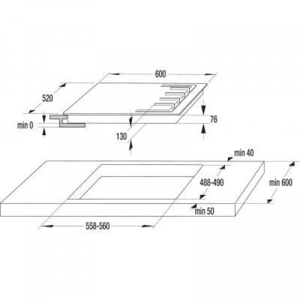 Варочная поверхность Gorenje GW 6D41 MB (GW6D41MB)