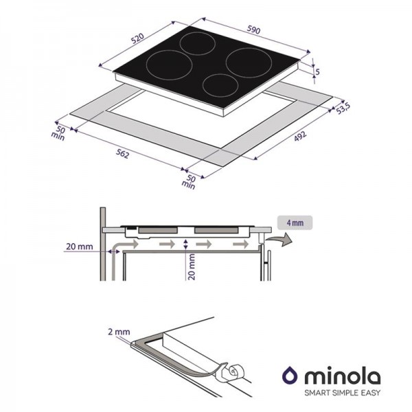 Варочная поверхность Minola MVH 6032 GBL