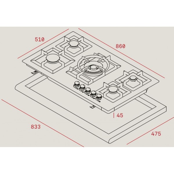 Варочная панель Teka EFX90 5G AI AL DR CI