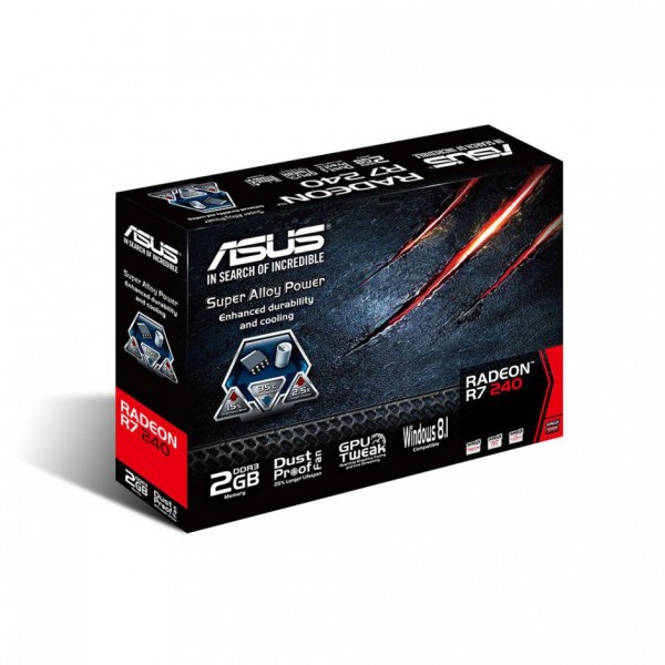 Видеокарта ATI Radeon R7 240 2Gb GDDR3 ASUS (R7240-2GD3-L)