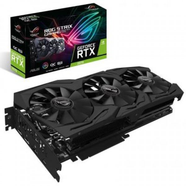 Видеокарта ASUS GeForce RTX2070 8192Mb ROG STRIX OC GAMING (ROG-STRIX-RTX2070-O8G-GAMING)