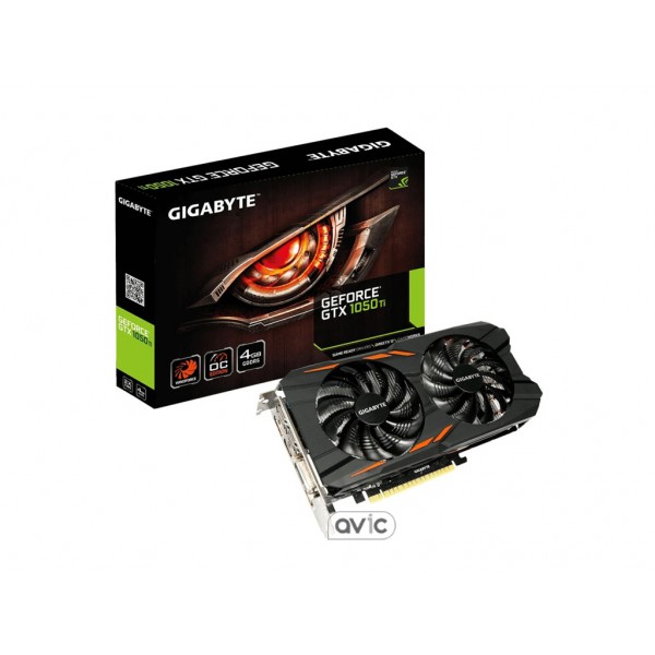 Видеокарта GIGABYTE GeForce GTX 1050 Ti Windforce OC 4G (GV-N105TWF2OC-4GD)