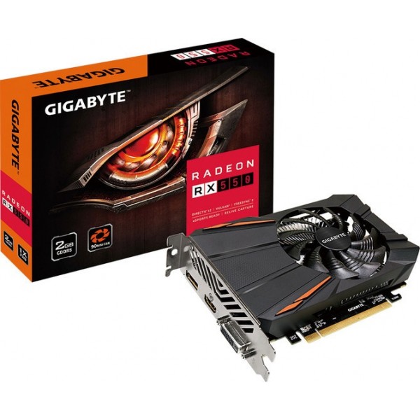 Видеокарта GIGABYTE Radeon RX 550 D5 2G (GV-RX550D5-2GD)