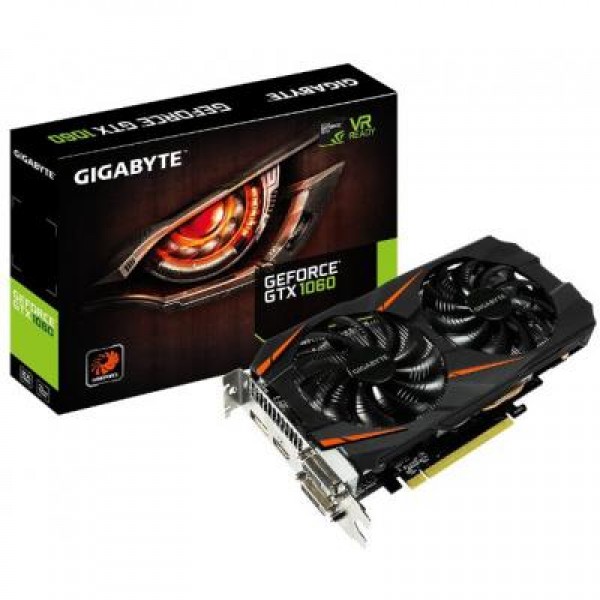 Видеокарта GIGABYTE GeForce GTX1060 3072Mb WF2 (GV-N1060WF2-3GD)