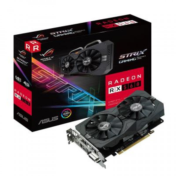 Видеокарта Asus Radeon RX 560 4096Mb ROG STRIX GAMING (ROG-STRIX-RX560-4G-GAMING)