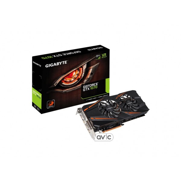 Видеокарта Gigabyte GeForce GTX 1070 Windforce 8GB GDDR5 (GV-N1070WF2-8GD)