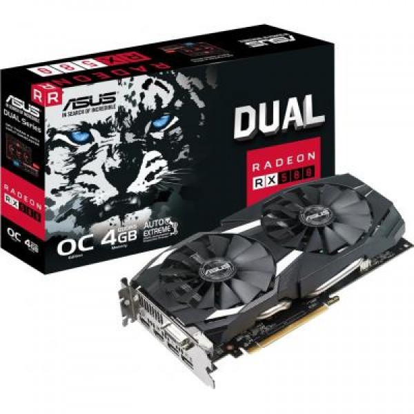 Видеокарта Asus Radeon RX 580 4096Mb DUAL OC (DUAL-RX580-O4G)