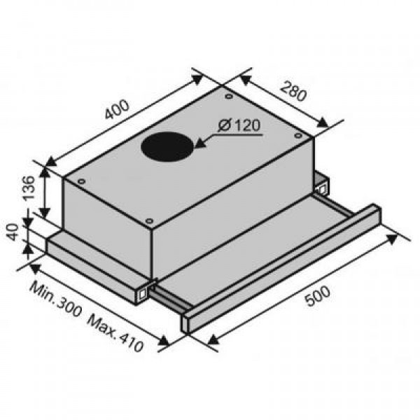 Вытяжка Ventolux GARDA 50 WH (430)