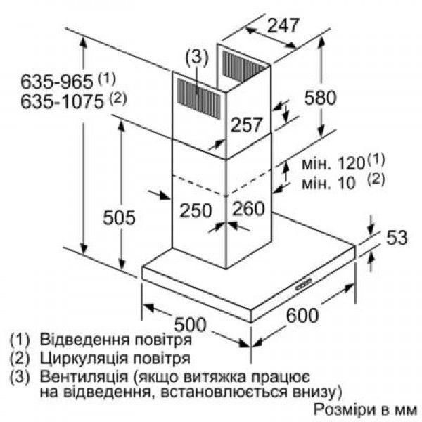 Вытяжка Siemens LC96BBM50