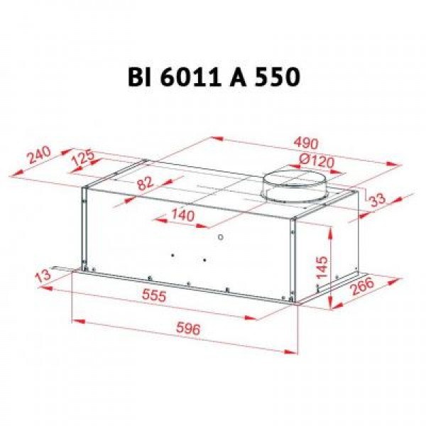 Вытяжка Perfelli BI 6011 A 550 DARK IV