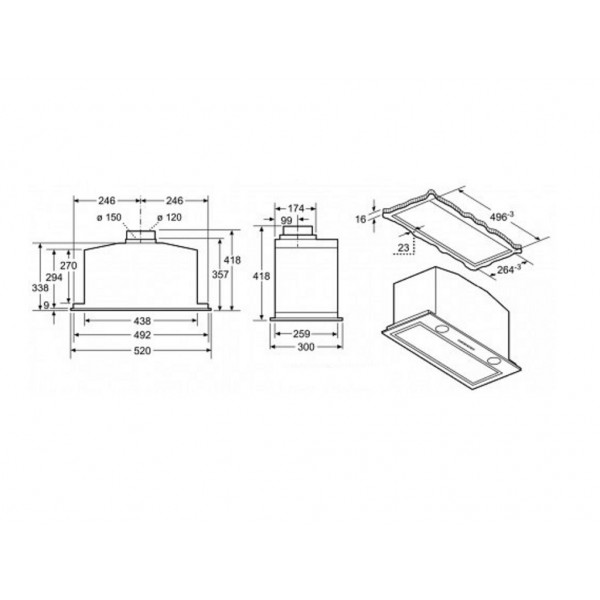 Вытяжка Bosch DHL585B