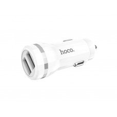 Автомобильное зарядное устройство Hoco Z27 Staunch 2.4A 2USB White