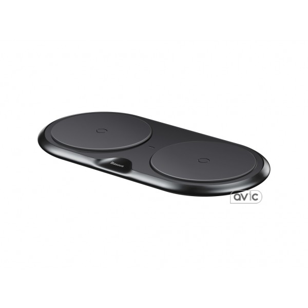 Беспроводное зарядное устройство Baseus Dual Wireless Charger Black (WXXHJ-A01)