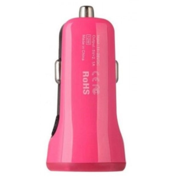 Автомобильное ЗУ Baseus 2.1A Dual USB Sport (Rose) (CCALL-CR0R)