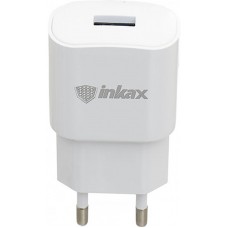 Зарядное устройство INKAX CD-27 Travel charger + Type-C cable 1USB 2.1A White