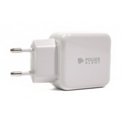 Зарядное устройство PowerPlant W-250 QC3.0 White (SC230013)