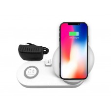 Беспроводное зарядное устройство Ecke Wireless Charger 5 в 1 White (W7)