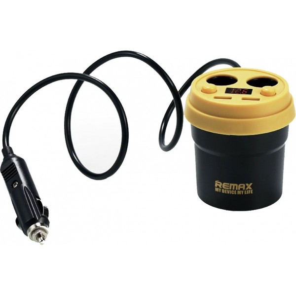 Автомобильное зарядное устройство Remax Coffee Cup Car Charger CR-2XP 2USB Black