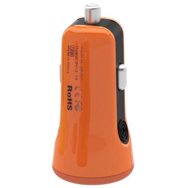 Автомобильное ЗУ Baseus 2.1A Dual USB Sport (Orange) (CCALL-CR07)