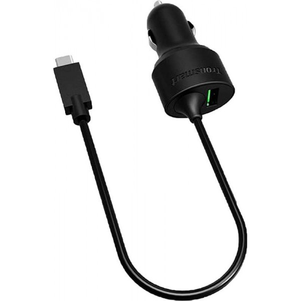 Автомобильное зарядное устройство Tronsmart CCTA Quick Charge 3.0 & Type C Car Charger Black