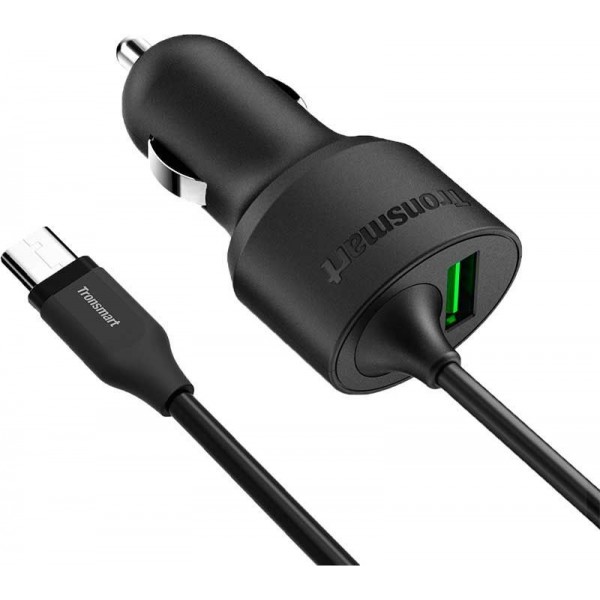 Автомобильное зарядное устройство Tronsmart CCTA Quick Charge 3.0 & Type C Car Charger Black