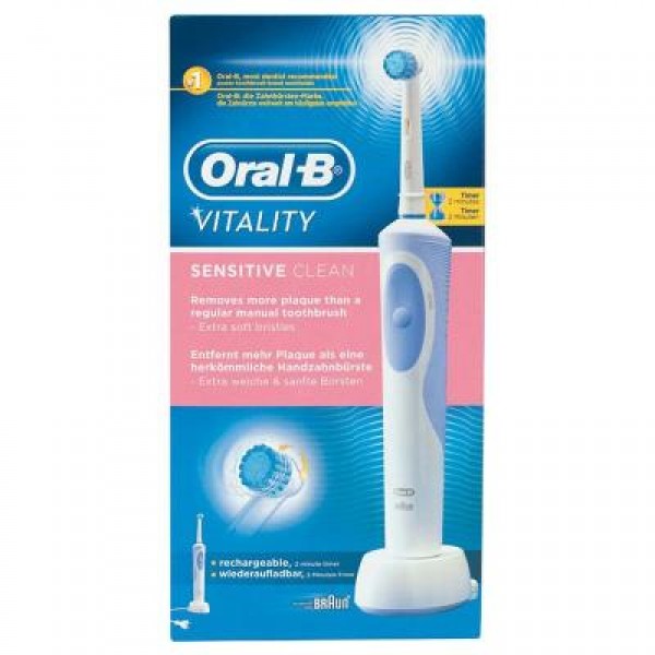 Электрическая зубная щетка Oral-B by Braun Vitality Sensitive Clean (D12.513S)